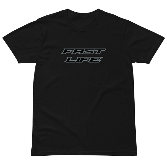 Unisex Fast Life Black T-shirt