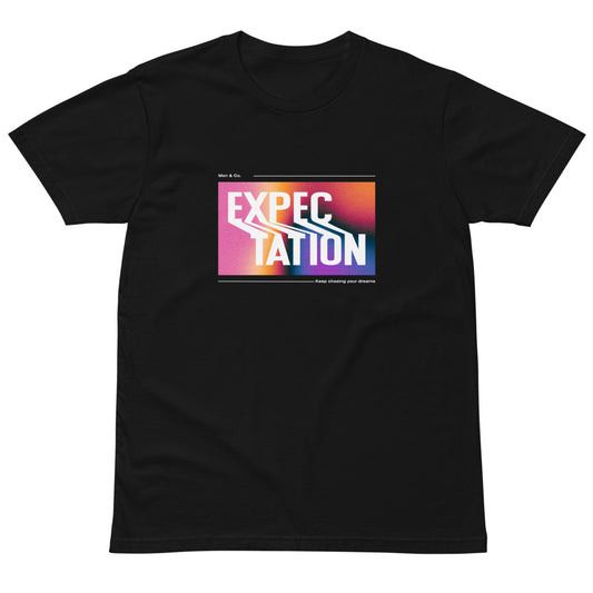 Unisex Expectation Black T-shirt